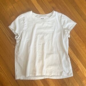 White Madewell Casual Short Sleeve Tee